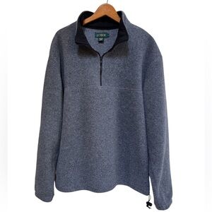 J. Crew Oarsmen Vintage Gray Quarter-Zip Fleece Pullover